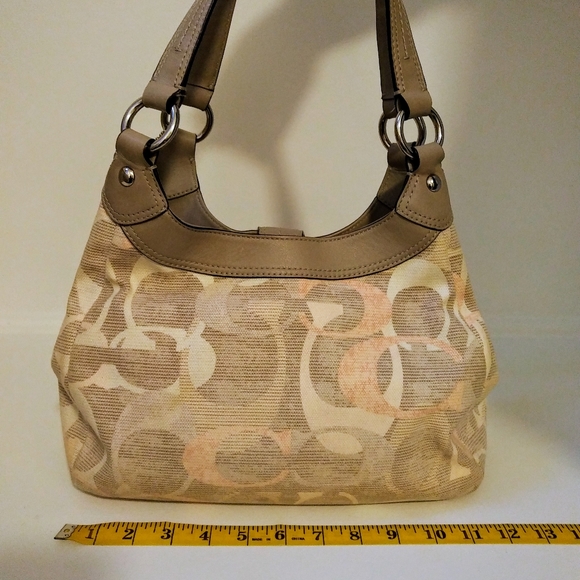 Coach canvas and leather bag - Picture 3 of 12